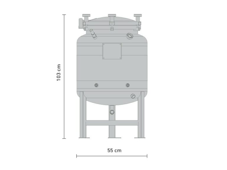 Stainless Steel Pressure Tank Liters B Amos Industrie